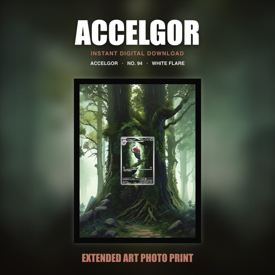 Accelgor #94 — White Flare (Print Art)