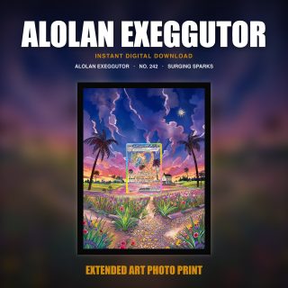Alolan Exeggutor #242 — Surging Sparks (Print Art)