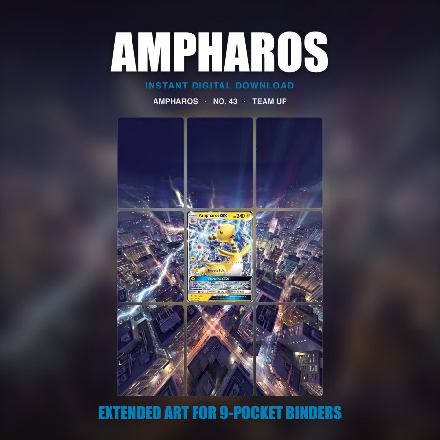 Ampharos #43 — Team Up (Binder Insert)
