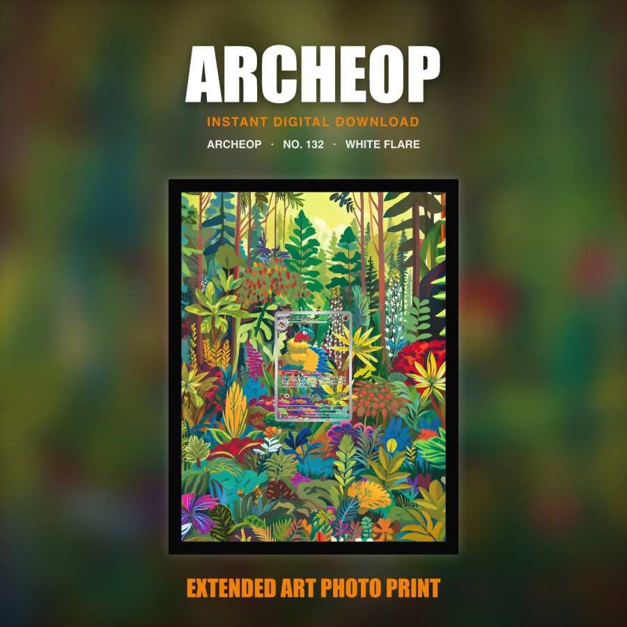 Archeop #132 — White Flare (Print Art)