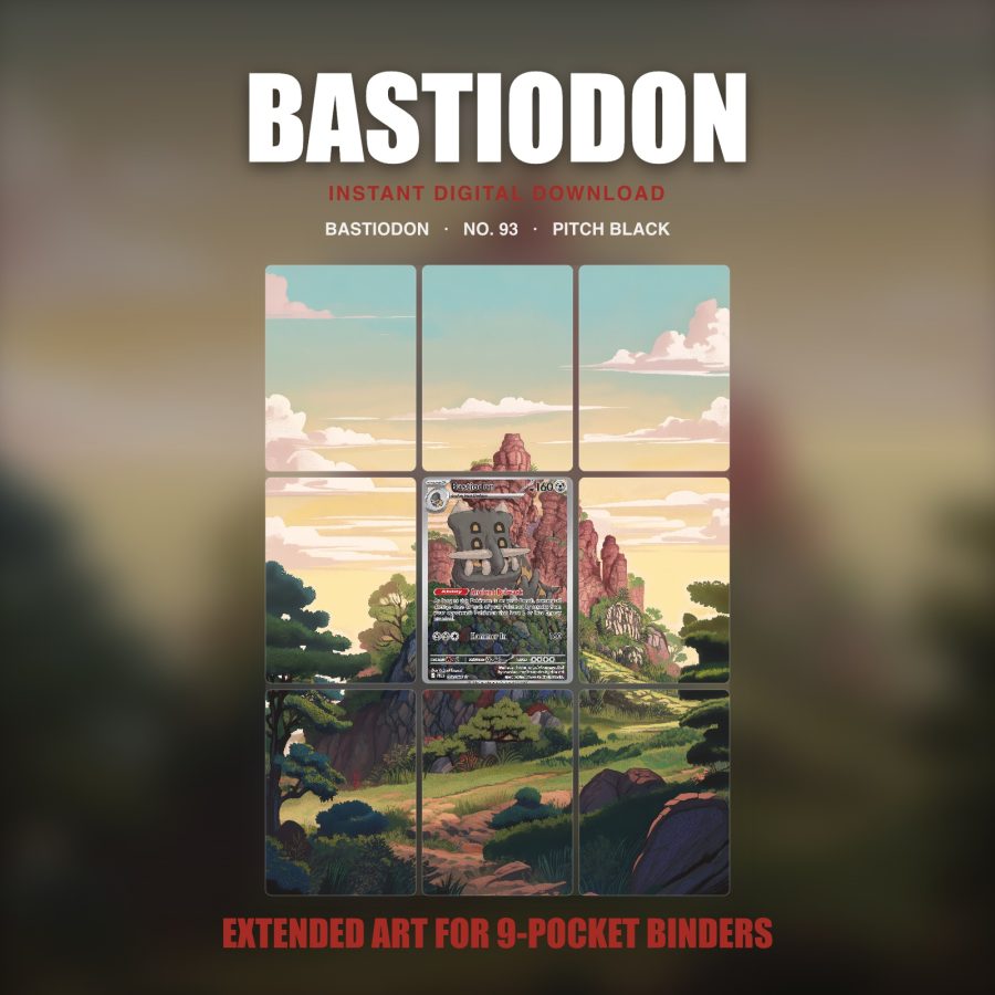 Bastiodon #93 — Pitch Black (Binder Insert)