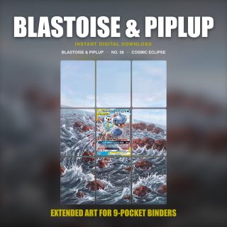 Blastoise Piplup #38 — Cosmic Eclipse (Binder Insert)