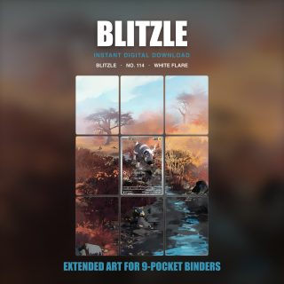 Blitzle #114 — White Flare (Binder Insert)