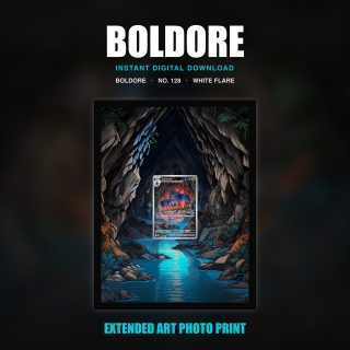 Boldore #128 — White Flare (Print Art)