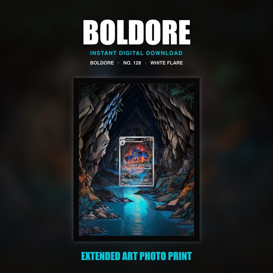 Boldore #128 — White Flare (Print Art)