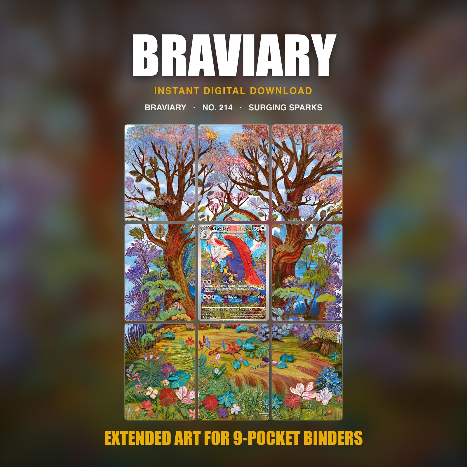 Braviary #214 — Surging Sparks (Binder Insert)