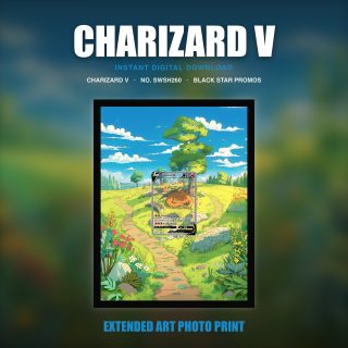 Charizard V #swsh260 — Black Star Promos (Print Art)