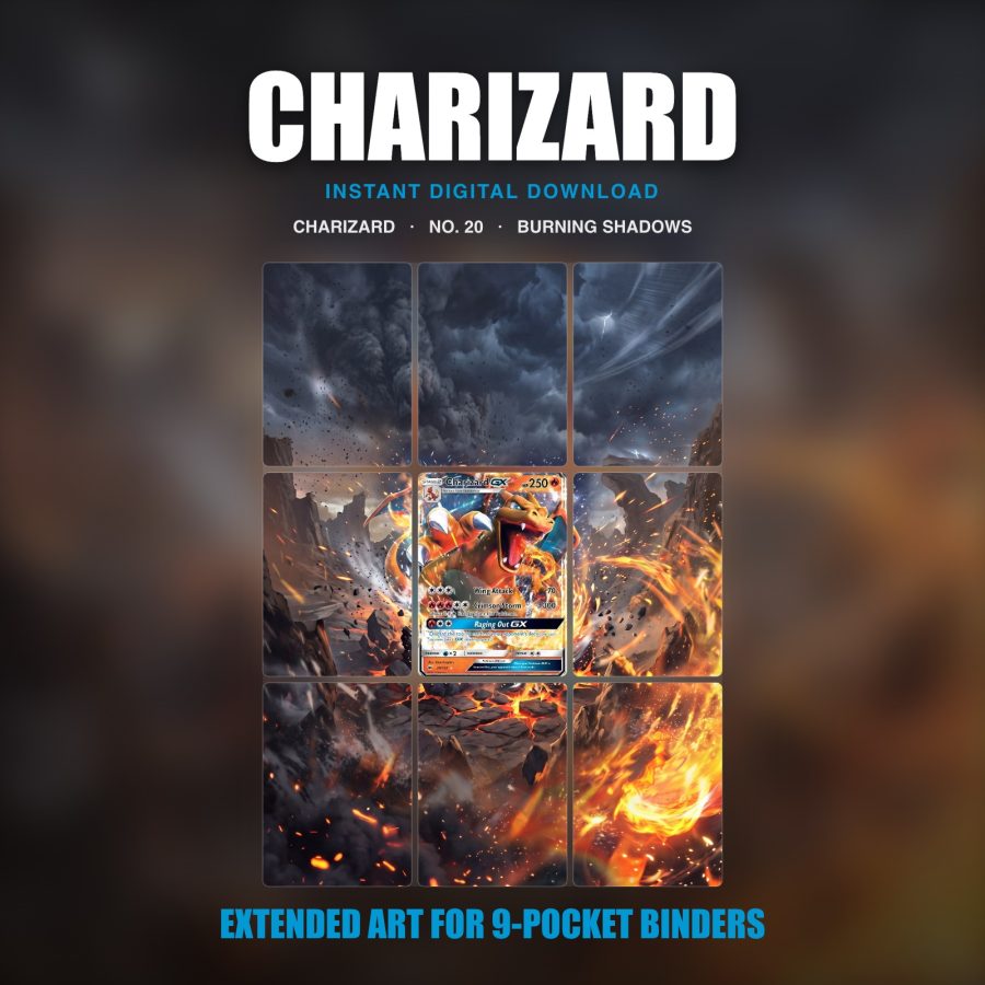 Charizard #20 — Burning Shadows (Binder Insert)