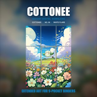 Cottonee #90 — White Flare (Binder Insert)