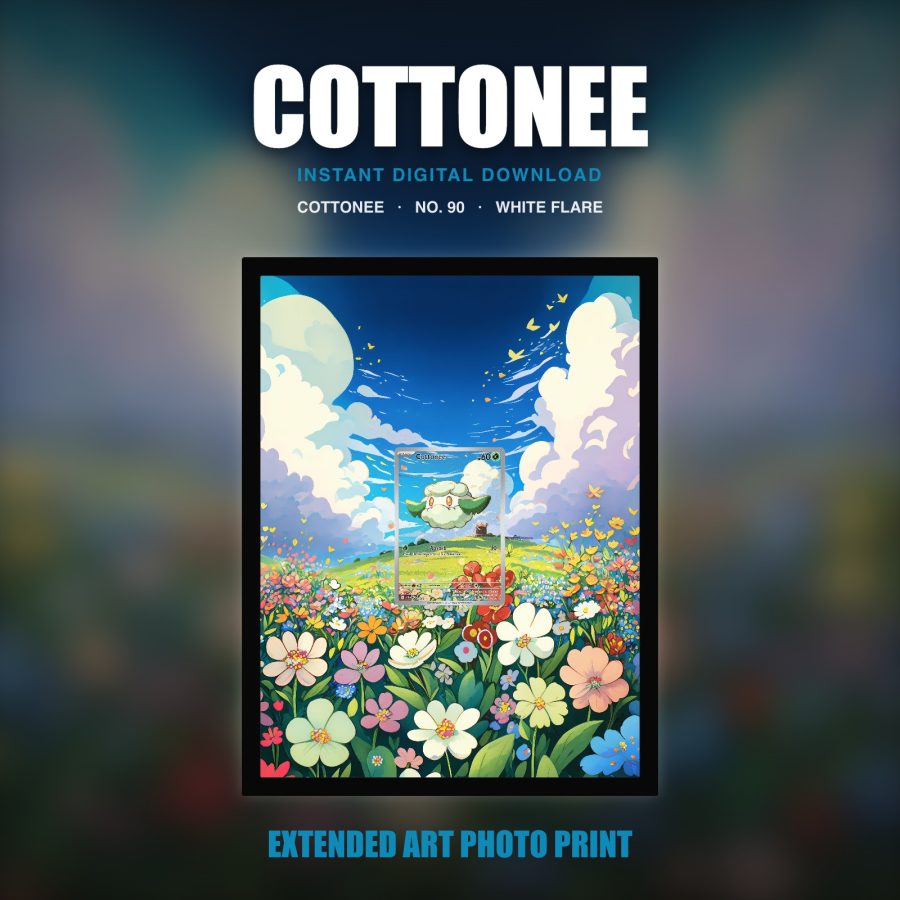Cottonee #90 — White Flare (Print Art)