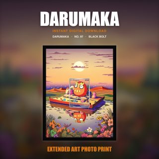 Darumaka #97 — Black Bolt (Print Art)