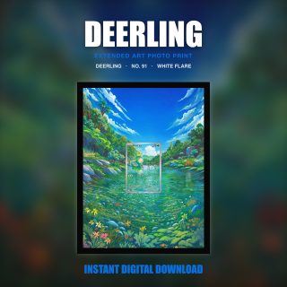 Deerling #91 — White Flare (Print Art)