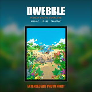 Dwebble #129 — Black Bolt (Print Art)