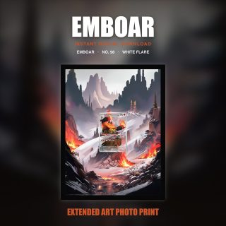 Emboar #98 — White Flare (Print Art)
