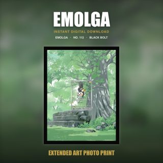 Emolga #112 — Black Bolt (Print Art)