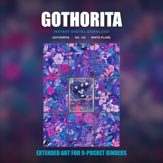 Gothorita #125 — White Flare (Binder Insert)