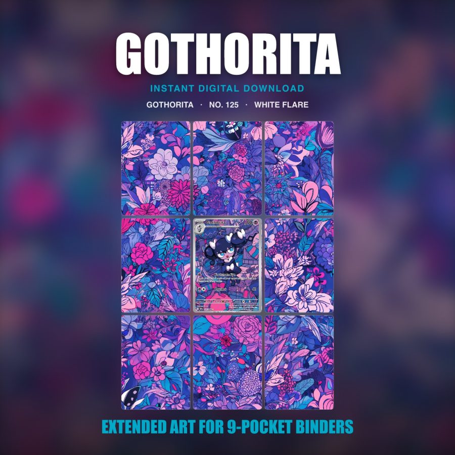 Gothorita #125 — White Flare (Binder Insert)