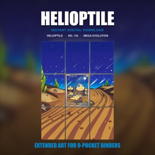 Helioptile #143 — Mega Evolution (Binder Insert)