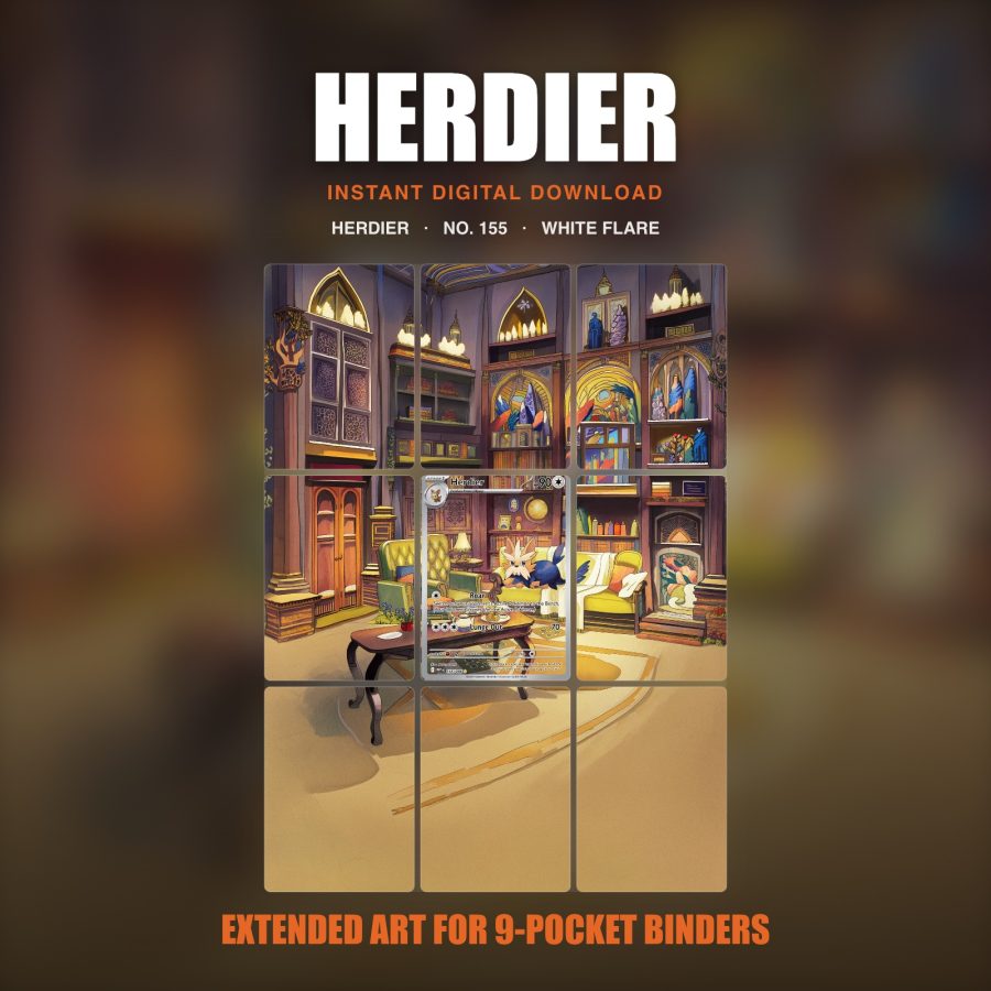 Herdier #155 — White Flare (Binder Insert)
