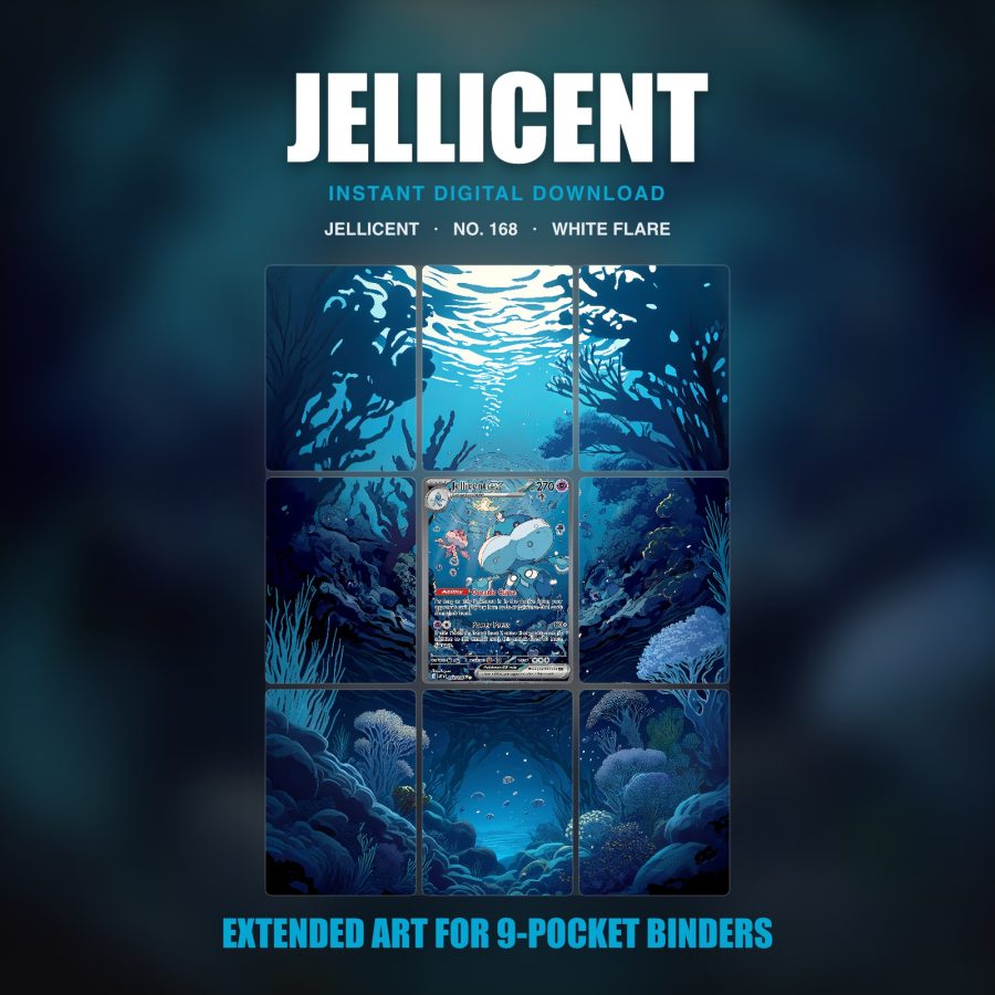 Jellicent #168 — White Flare (Binder Insert)