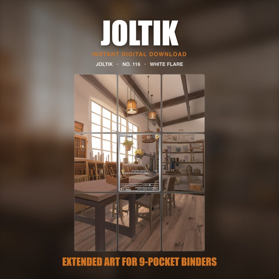 Joltik #116 — White Flare (Binder Insert)