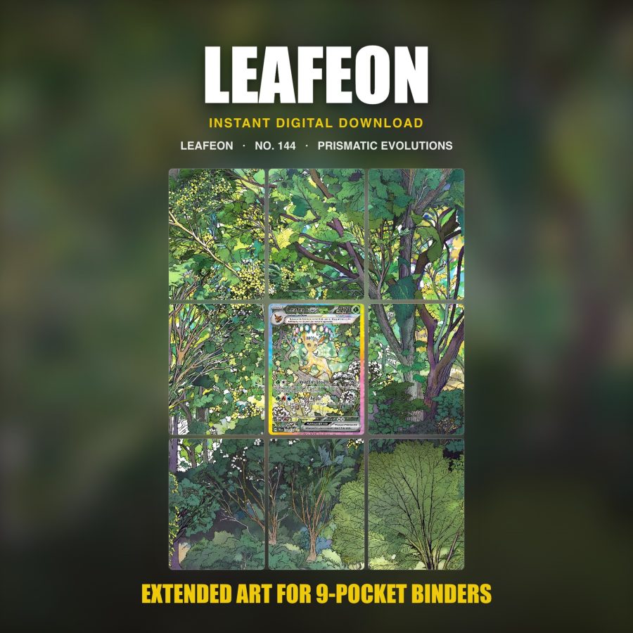 Leafeon #144 — Prismatic Evolutions (Binder Insert)