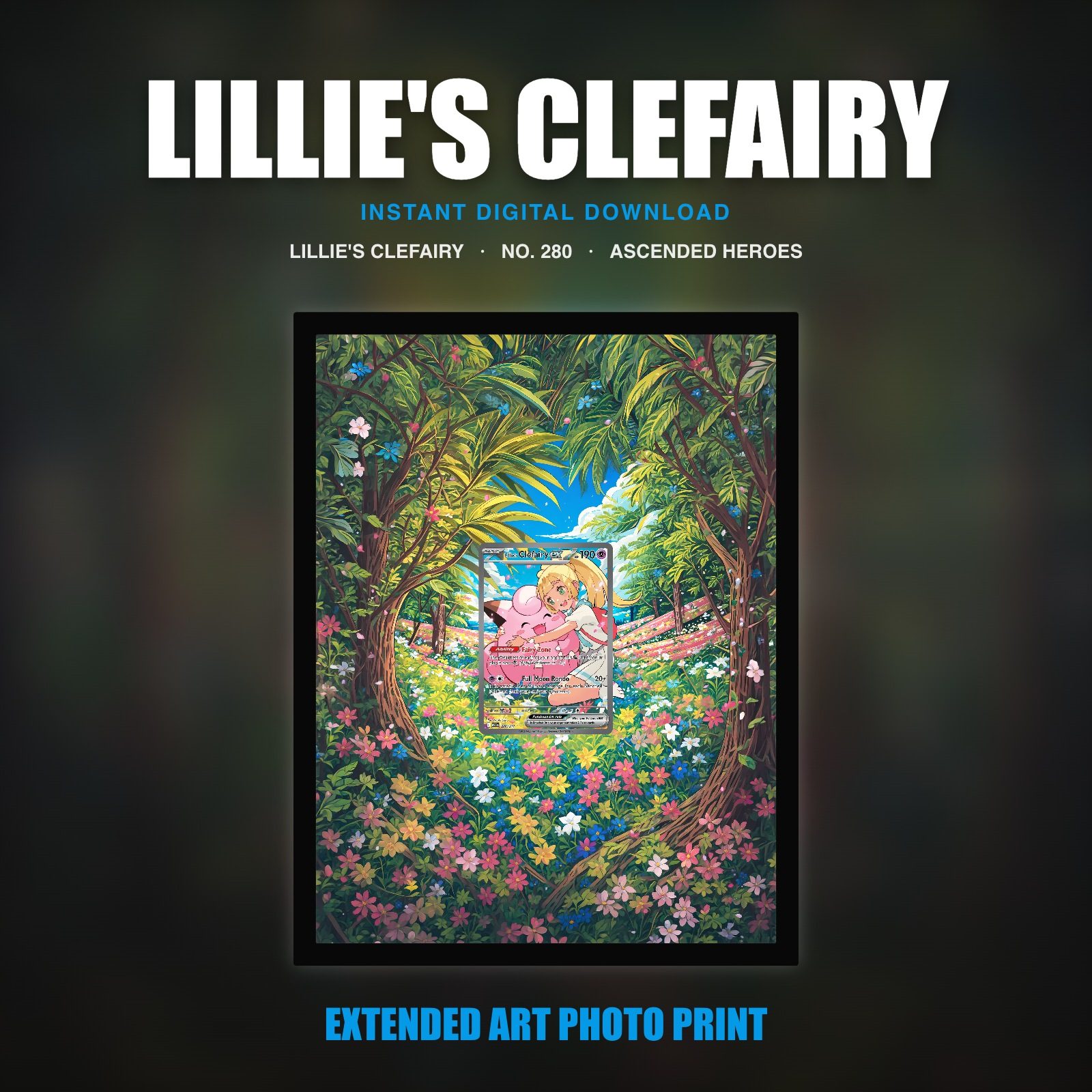 Lillie's Clefairy #280 — Ascended Heroes (Print Art)