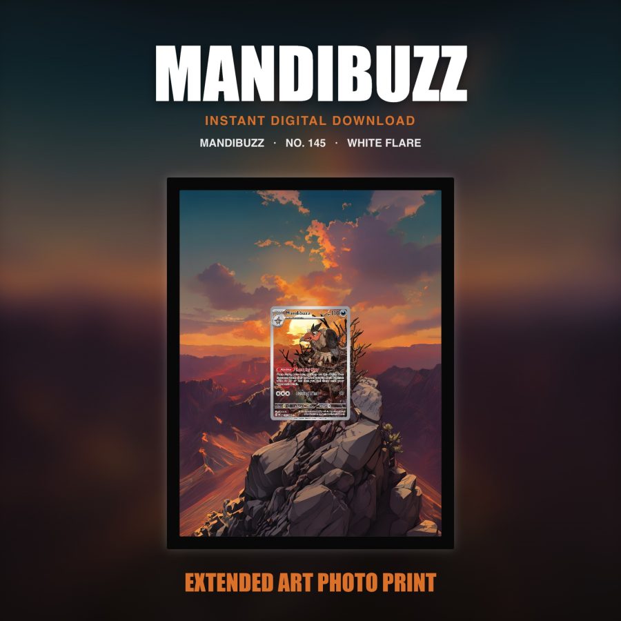 Mandibuzz #145 — White Flare (Print Art)