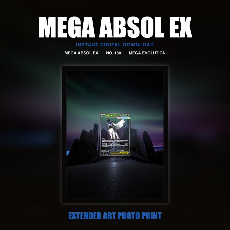 Mega Absol Ex #180 — Mega Evolution (Print Art)
