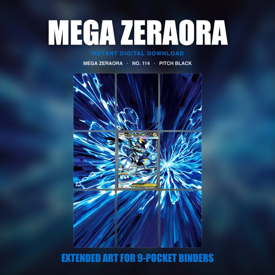 Mega Zeraora #114 — Pitch Black (Binder Insert)