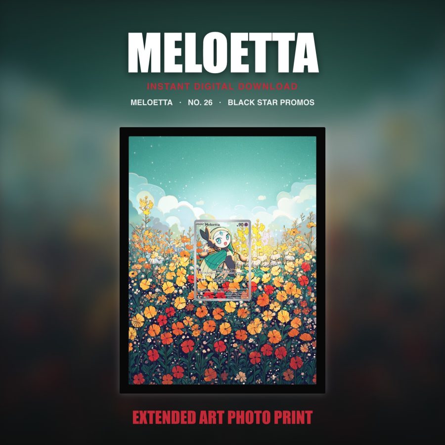 Meloetta #26 — Black Star Promos (Print Art)