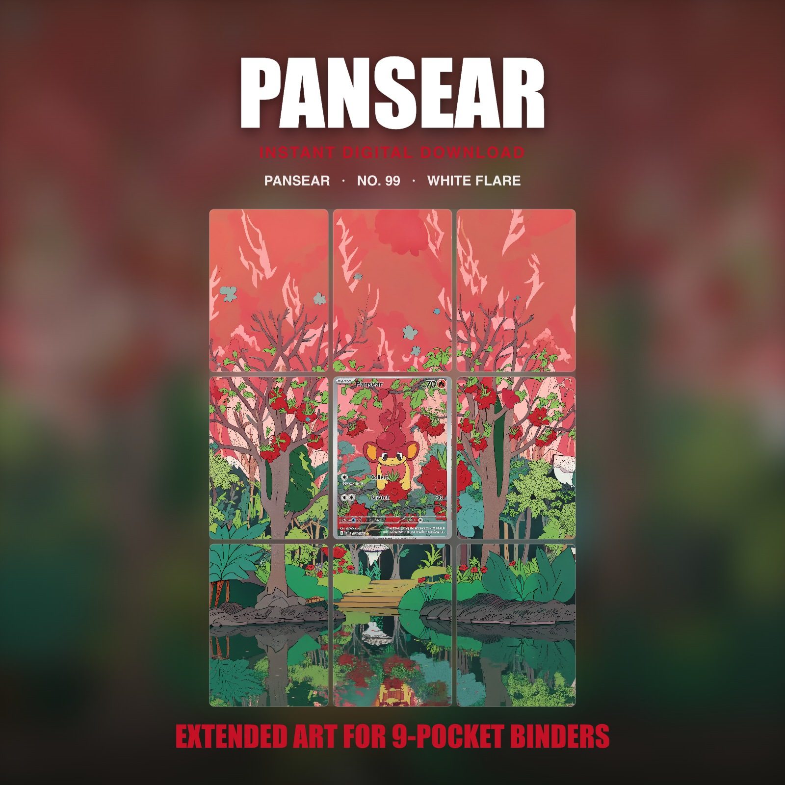 Pansear #99 — White Flare (Binder Insert)