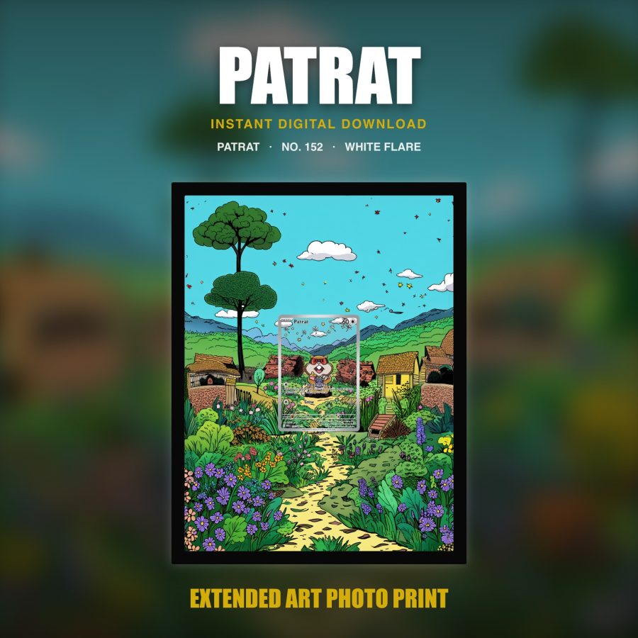 Patrat #152 — White Flare (Print Art)