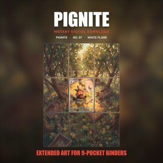 Pignite #97 — White Flare (Binder Insert)
