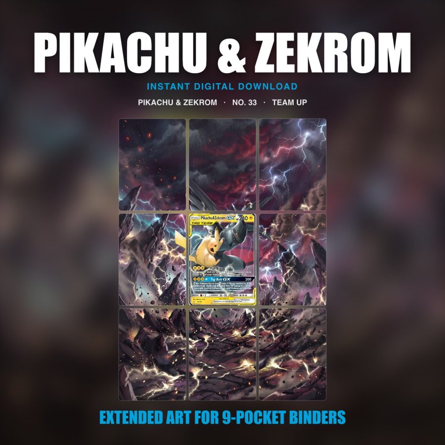Pikachu Zekrom #33 — Team Up (Binder Insert)