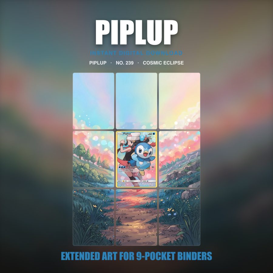 Piplup #239 — Cosmic Eclipse (Binder Insert)