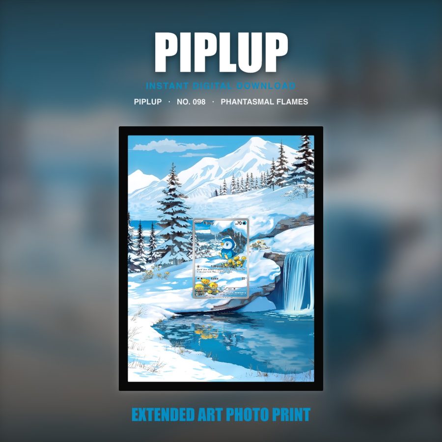 Piplup #98 — Phantasmal Flames (Print Art)