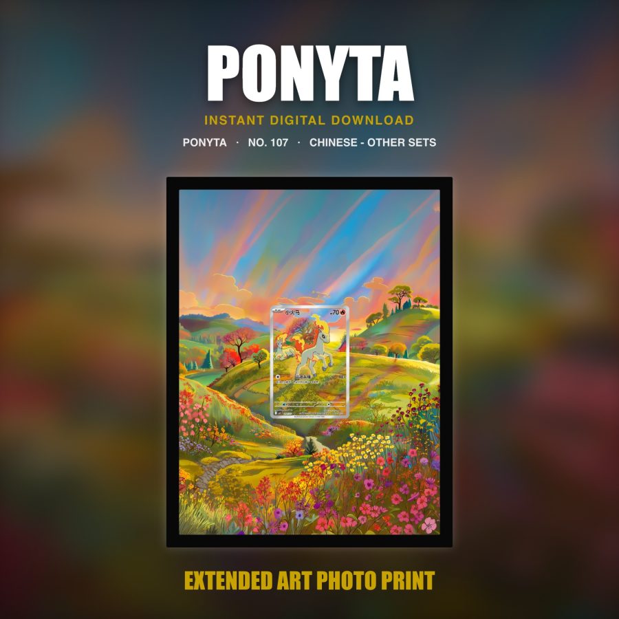 Ponyta #107 — Gem Pack Vol. 4 (Print Art)