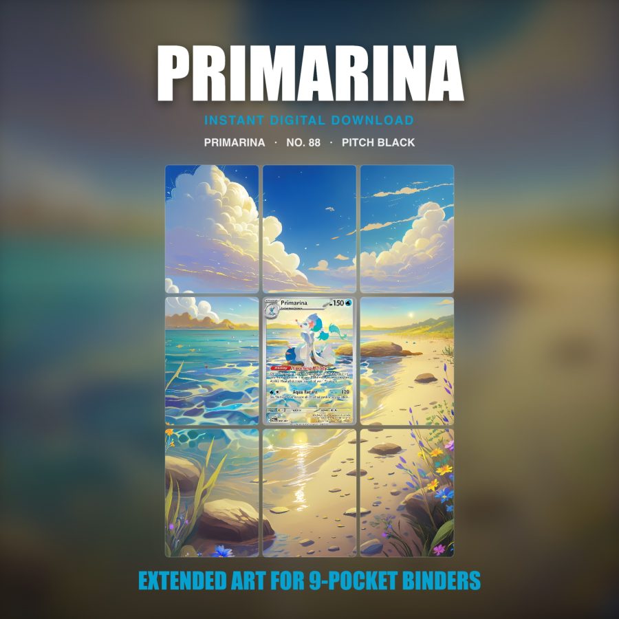 Primarina #88 — Pitch Black (Binder Insert)