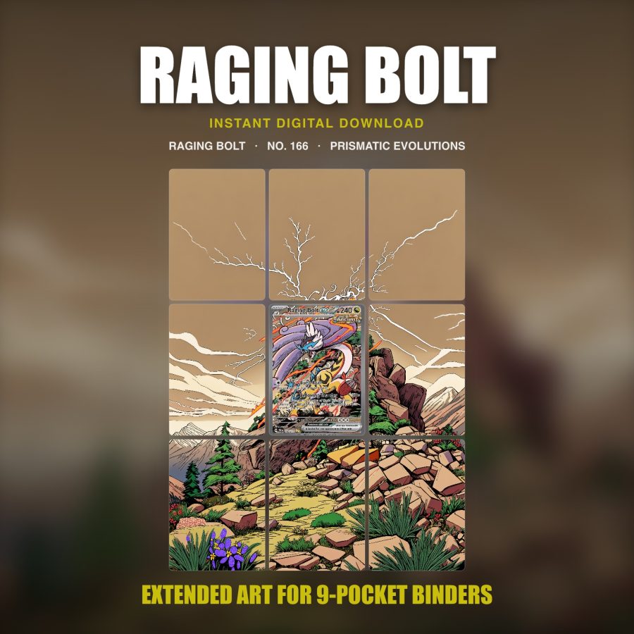Raging Bolt #166 — Prismatic Evolutions (Binder Insert)
