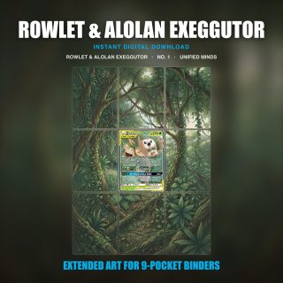 Rowlet Alolan Exeggutor #1 — Unified Minds (Binder Insert)