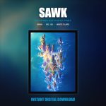 Sawk #130 — White Flare (Print Art) — photo 1
