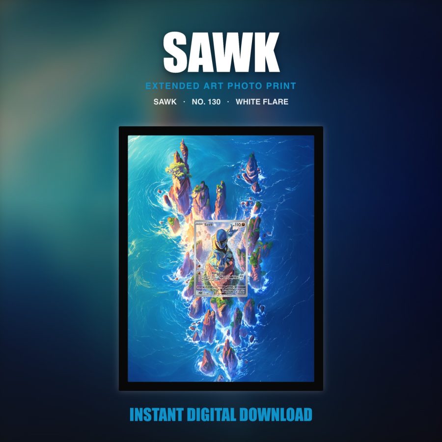 Sawk #130 — White Flare (Print Art)