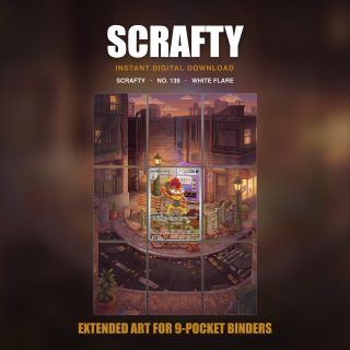 Scrafty #139 — White Flare (Binder Insert)