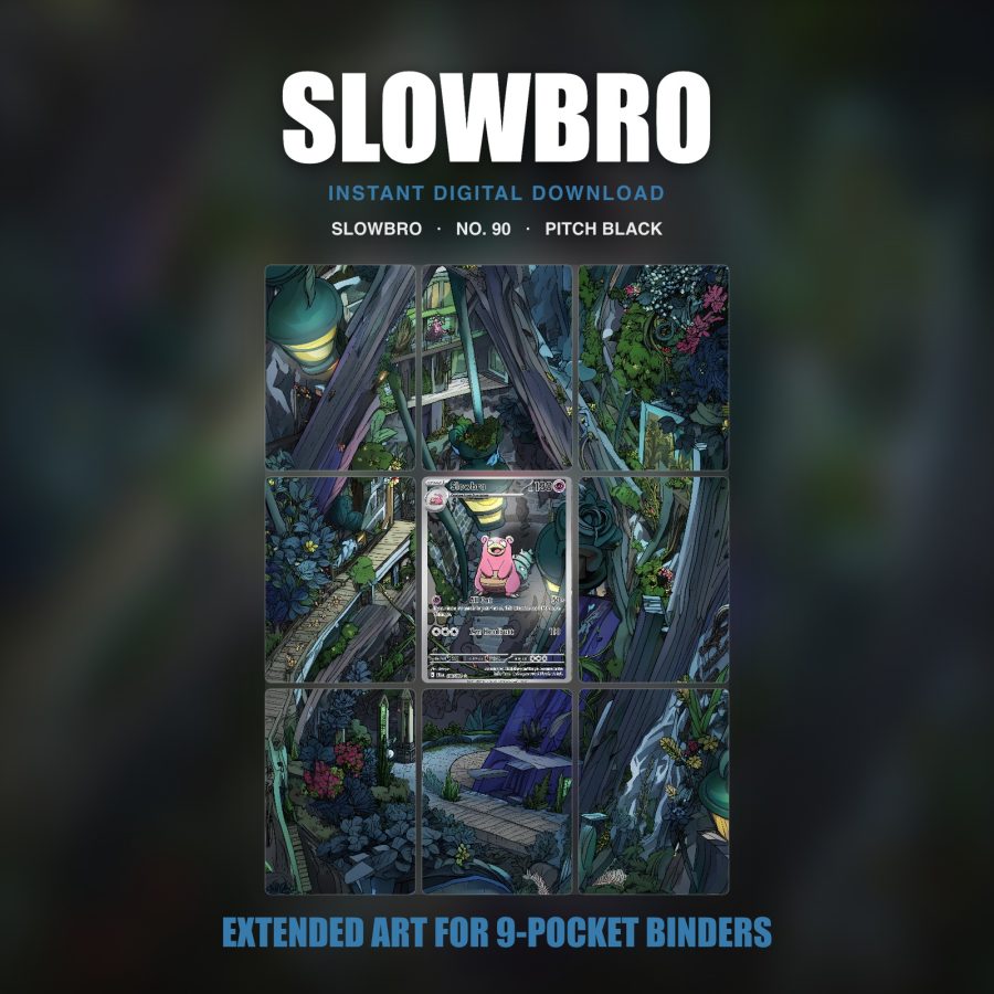 Slowbro #90 — Pitch Black (Binder Insert)
