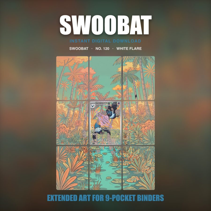 Swoobat #120 — White Flare (Binder Insert)