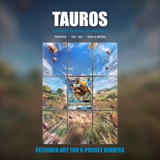 Tauros #100 — Sun Moon (Binder Insert)