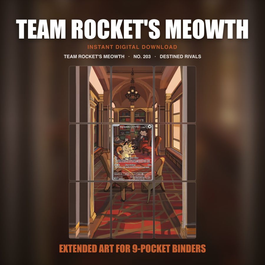 Team Rocket's Meowth #203 — Destined Rivals (Binder Insert)