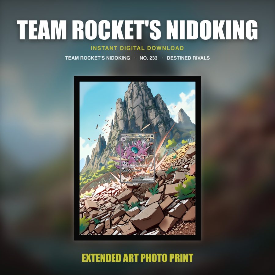 Team Rocket's Nidoking #233 — Destined Rivals (Print Art)