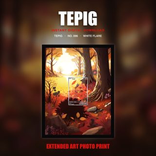 Tepig #96 — White Flare (Print Art)